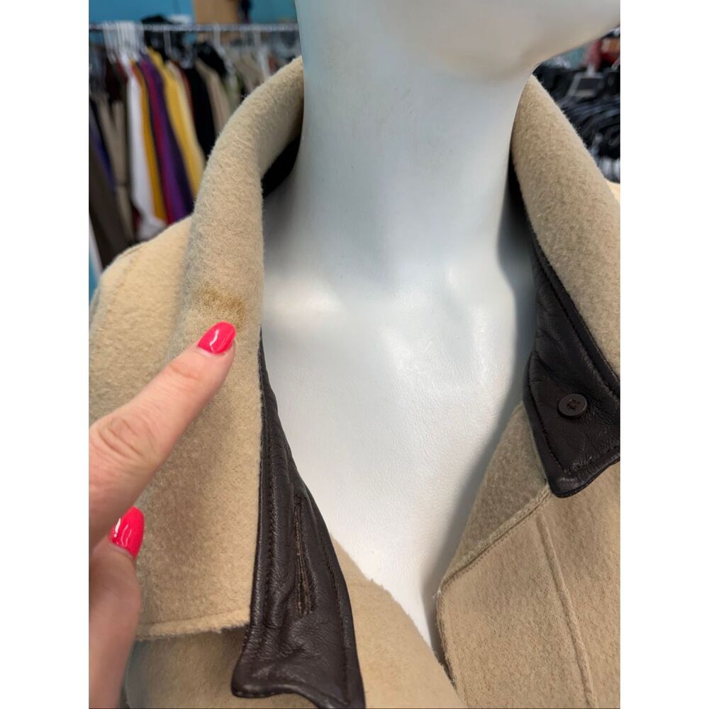 Jones New York Tan Wool Blend Jacket Women’s Plus Size 3X - Picture 3 of 9